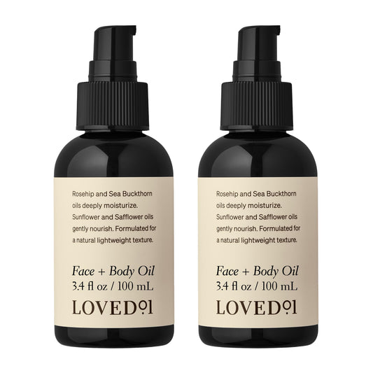 Loved01 Face & Body Oil, John Legend Skincare, Vitamin A & E, Fades Scars, Stretch Marks & Hyperpigmentation, Lightweight Non-Greasy, Daily Hydration