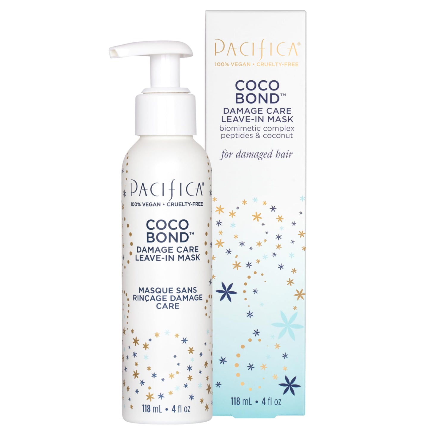 PACIFICA Beauty, Coco Bond Damage Care Leave-In Repair Mask Treatment, Dry & Damaged Hair from Bleach, Color, Chemical Services, Chlorine, & Heat