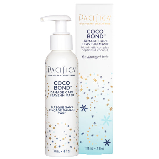 PACIFICA Beauty, Coco Bond Damage Care Leave-In Repair Mask Treatment, Dry & Damaged Hair from Bleach, Color, Chemical Services, Chlorine, & Heat