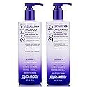 GIOVANNI 2chic Ultra-Repairing Shampoo & Conditioner Set - For Damaged, Over-Processed Hair, Helps Restore Hair's Natural Elasticity, Blackberry