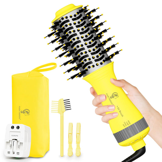 Auto Dual Voltage Hair Dryer Brush with European Travel Plug Beauty and Personal Care Hair trends Default Title