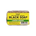 Taha African Black Soap Bar, Organic & 100% Natural, Soothing & Moisturizing, Healthy Cleansing - Great for Blemishes, Acne, Dry Scalp, and More