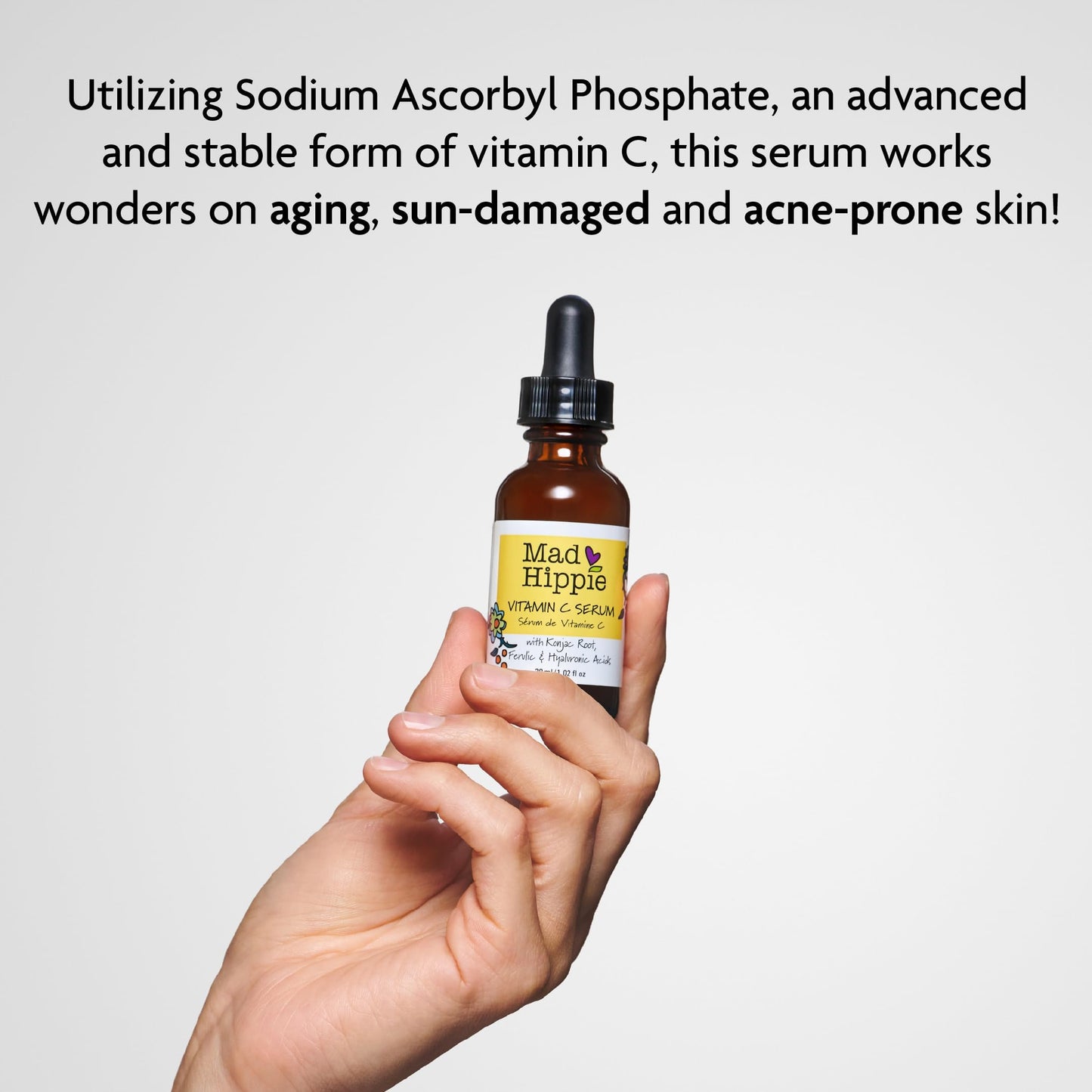 Mad Hippie Vitamin C Serum for Face - Hyaluronic Acid, Ferulic Acid & Vitamin E, Anti-Aging, Glow Up Essentials, Cruelty-Free Skin Care, 1.02 Oz (Pack Beauty and Personal Care Mad Hippie
