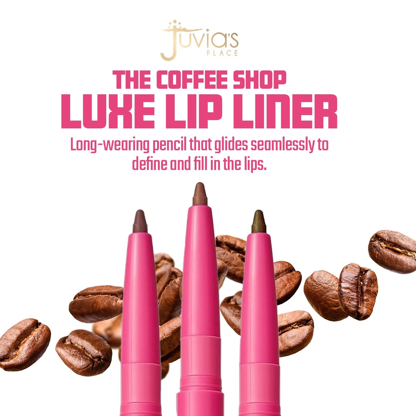 Juvia's Place Coffee Shop Luxe Lip Liner - Espresso - Colorstay Matte Finish Lip Pencil, Makeup for Natural Long Lasting Beauty and Sensational Wear Beauty & Personal Care Juvia's Place