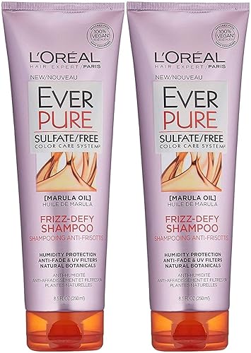 L’Oreal ParisEver Pure Frizz-Defy Marula Oil Conditioner, 8.5 Fl Oz (Pack of 2)