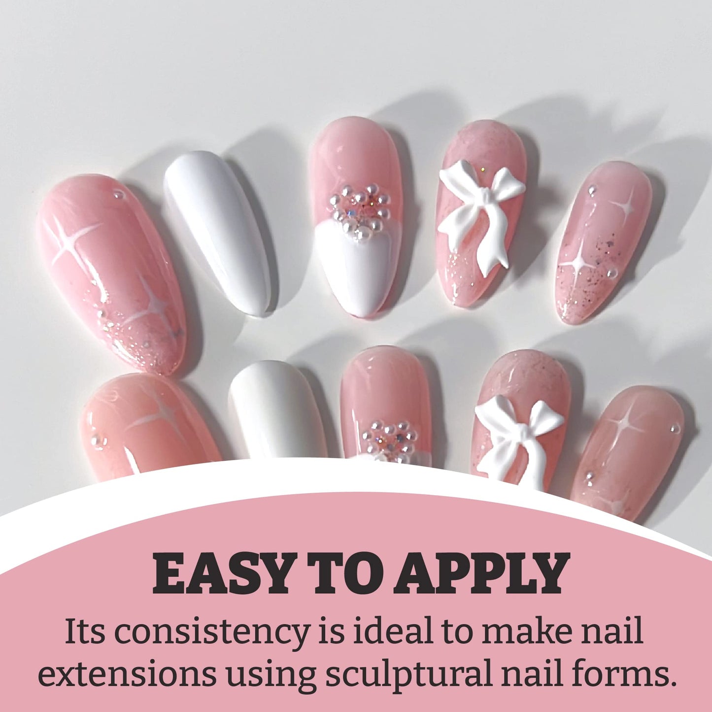 Frosted Pink BioBuilder Gel - Structuring Gel in a bottle for nail extensions by Mia Secret Beauty & Personal Care Mia Secret