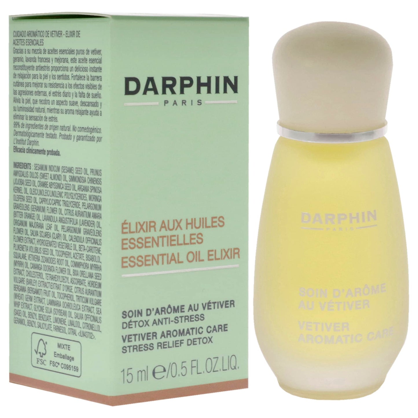 Darphin Vetiver Aromatic Care Essential Oil Elixir Oil Women 0.5 oz