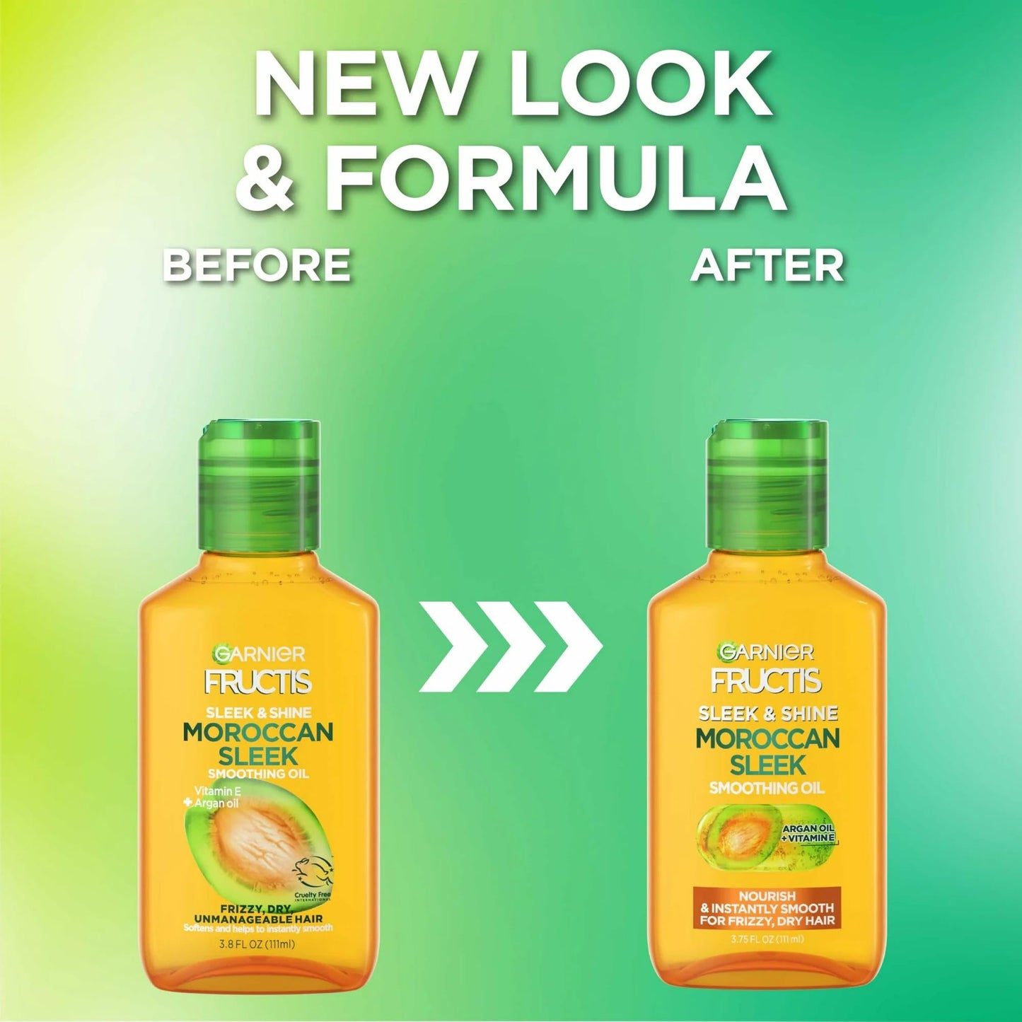 Garnier Fructis Sleek & Shine Moroccan Oil Treatment, 3.75 Fl Oz (Pack of 2)