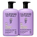 California Naturals Dream Curl Shampoo & Conditioner Set, Rice Water & Shea Butter for Soft Bouncy Frizz-Free Curls, For Women & Men, Vegan, Paraben