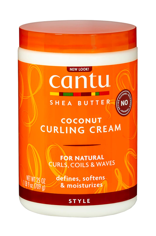 Cantu Shea Butter for Natural Hair Coconut Curling Cream, 25 Ounce