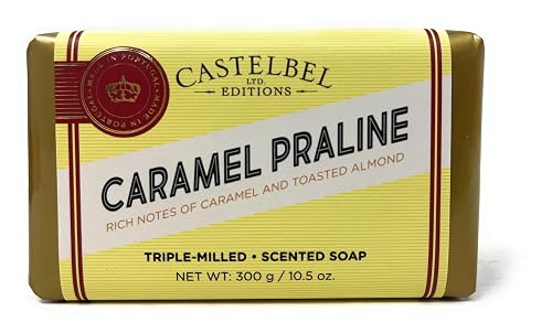 Castelbel Caramel Praline Scented Soap, 10.5 Ounces