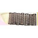 2 Packs (14 total) MEDIUM BRUSH ROLLERS & PINS Hair Curlers Bristles 2 1/2"x 3/4" NEW