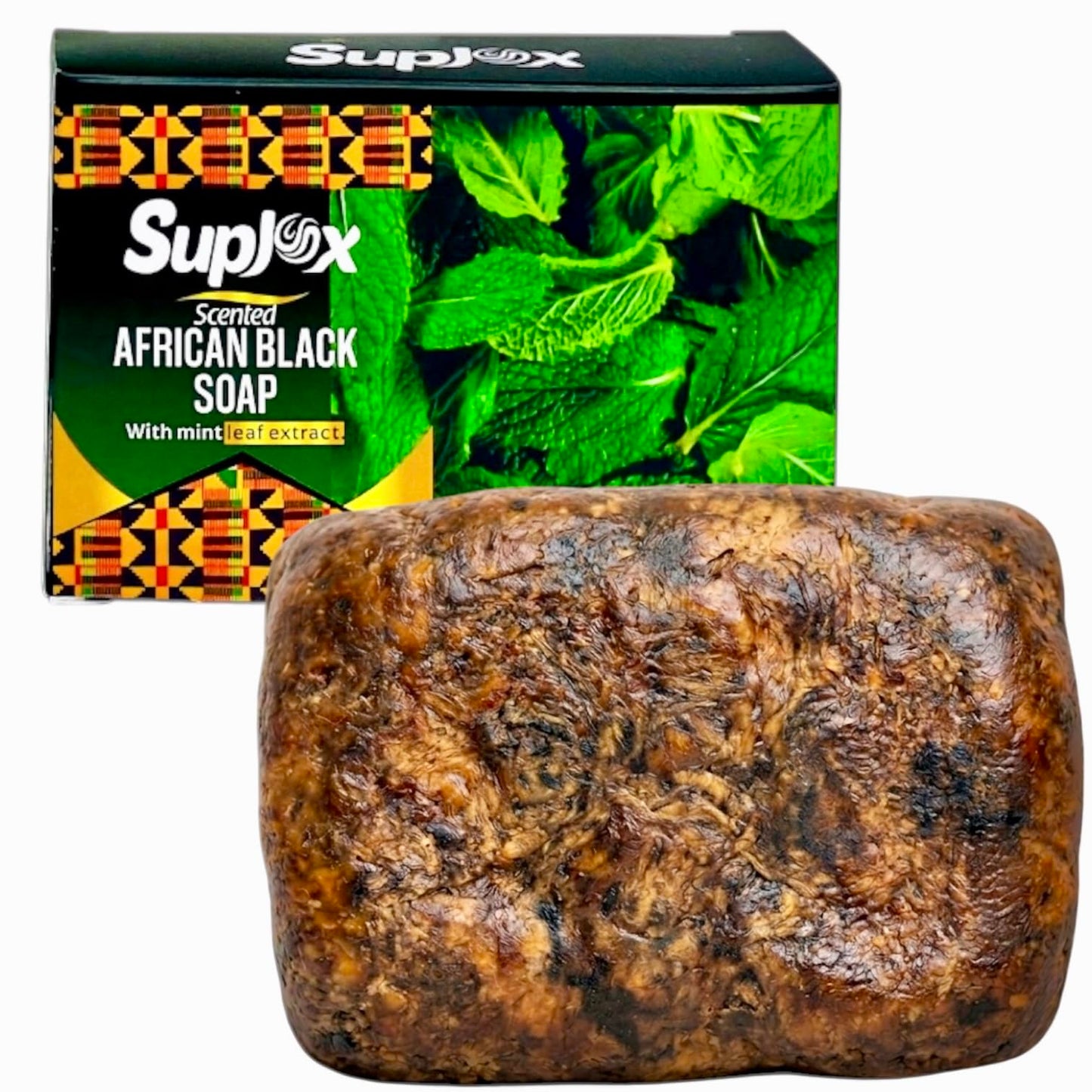 African Black Soap Bar scented, long lasting for oily skin, 100% authentic from Ghana.