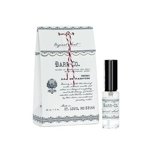 Barr-Co. Original Scent Mini Perfume Spray, Creamy Vanilla Scent with Oat & Vetiver, Concentrated Perfume Oil for Women, Travel Size, 0.25 fl oz