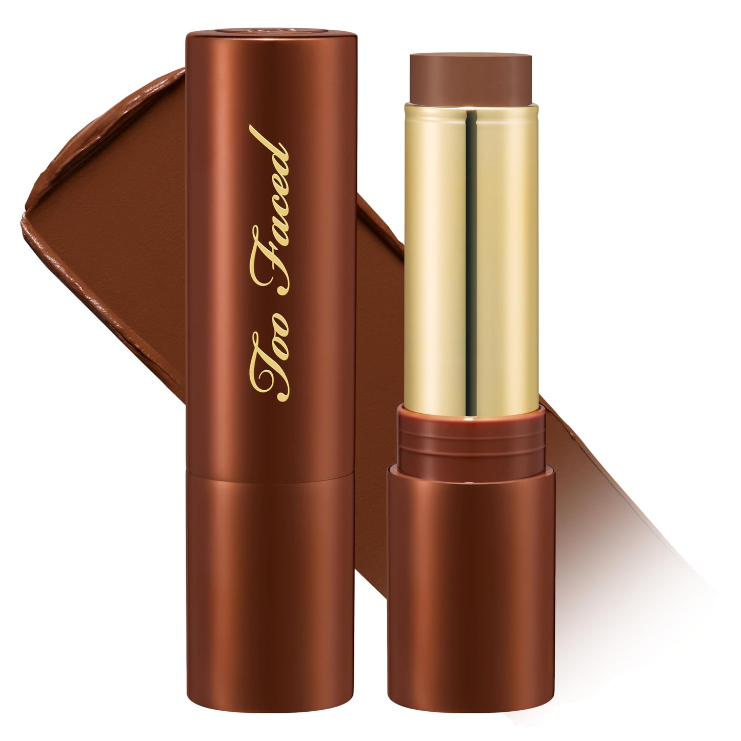 Too Faced Chocolate Soleil Melting Bronzing & Sculpting Stick | Multi-Use, Contour + Cream Bronzer Stick | Lightweight, Satin-Finish with Buildable