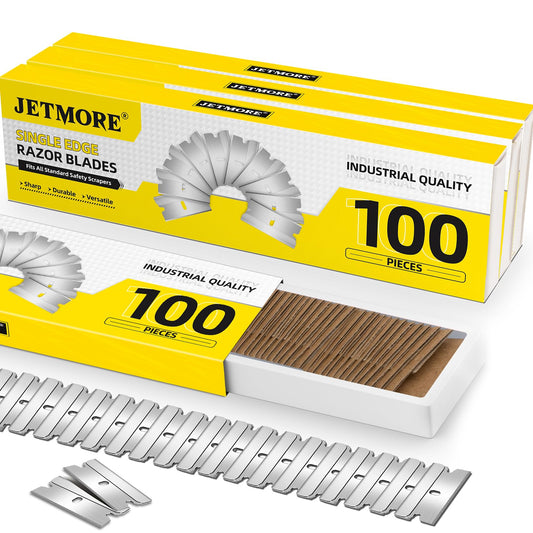 JETMORE 400 Pack Single Edge Razor Blades, Straight Razor Fit Most Standard Razor Blade Scraper, Single Blade razor Individually Wrapped, Razor Beauty and Personal Care Jetmore Default Title