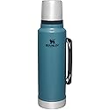 Stanley Classic Legendary Vacuum Bottle 1.5 qt, Wide Mouth with Leakproof Cup Lid, Keep Drinks Hot or Cold, Packable for Travel, Insulated Stainless