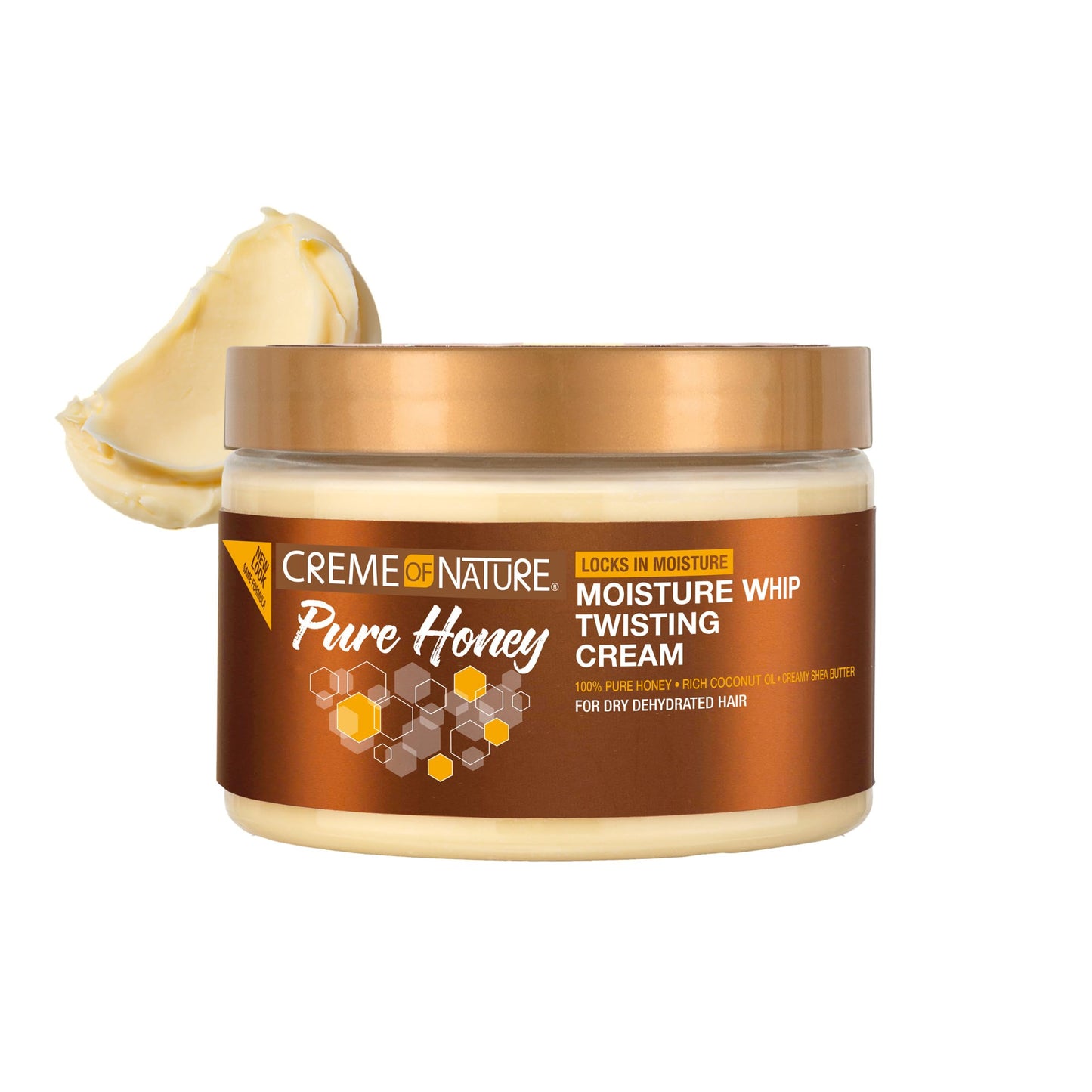 Creme of Nature Pure Honey Define Moisture Whip Twisting Cream, Defines & Elongates Curls, Long-Lasting Hold Without Crunch, Hair Care Gift for Her