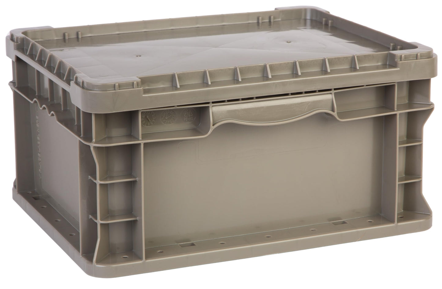Hudson Exchange 12 x 15 (1 Pack) Lid For Straight Wall Handled Storage Container Tote, Gray/Brown