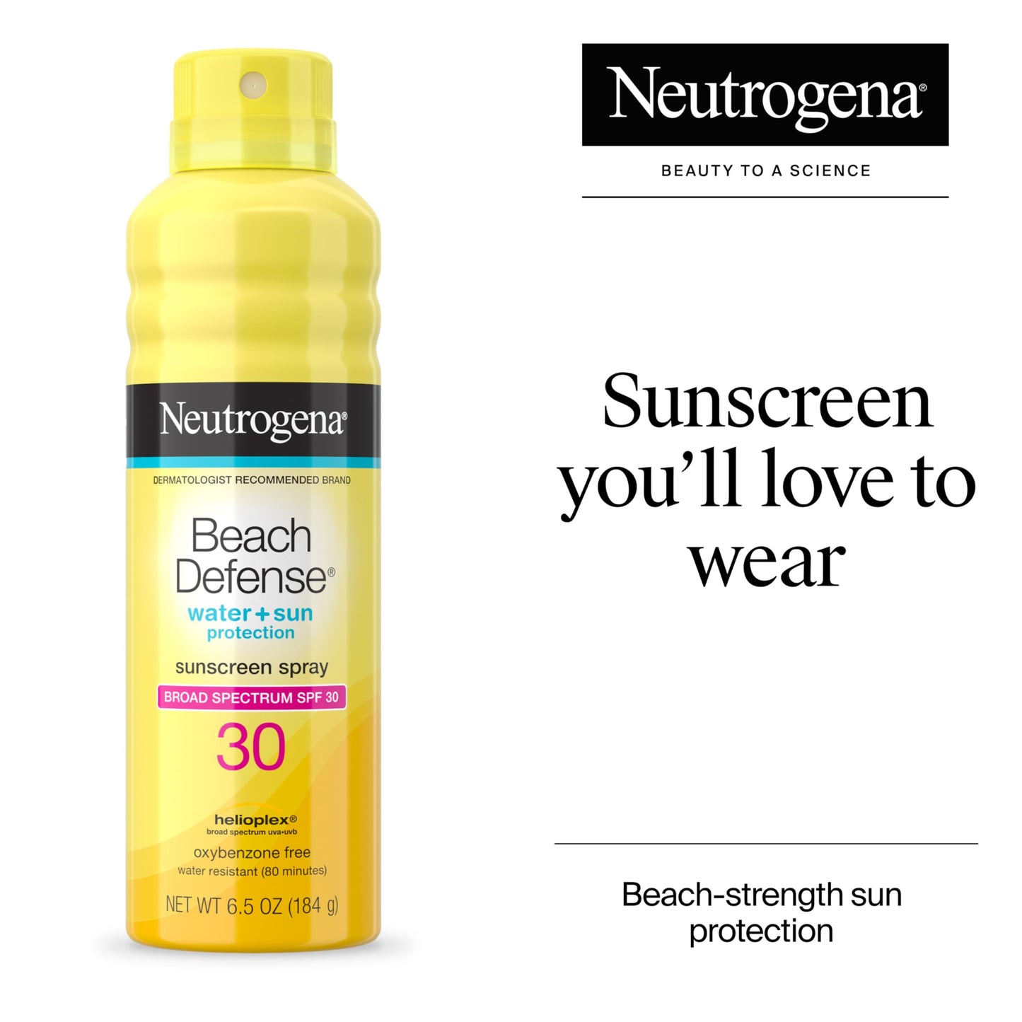 Neutrogena Beach Defense SPF 30 Sunscreen Spray, Broad Spectrum, Lightweight & Fast Absorbing, Oxybenzone & Octinoxate Free, Hawaii Act 104 Compliant