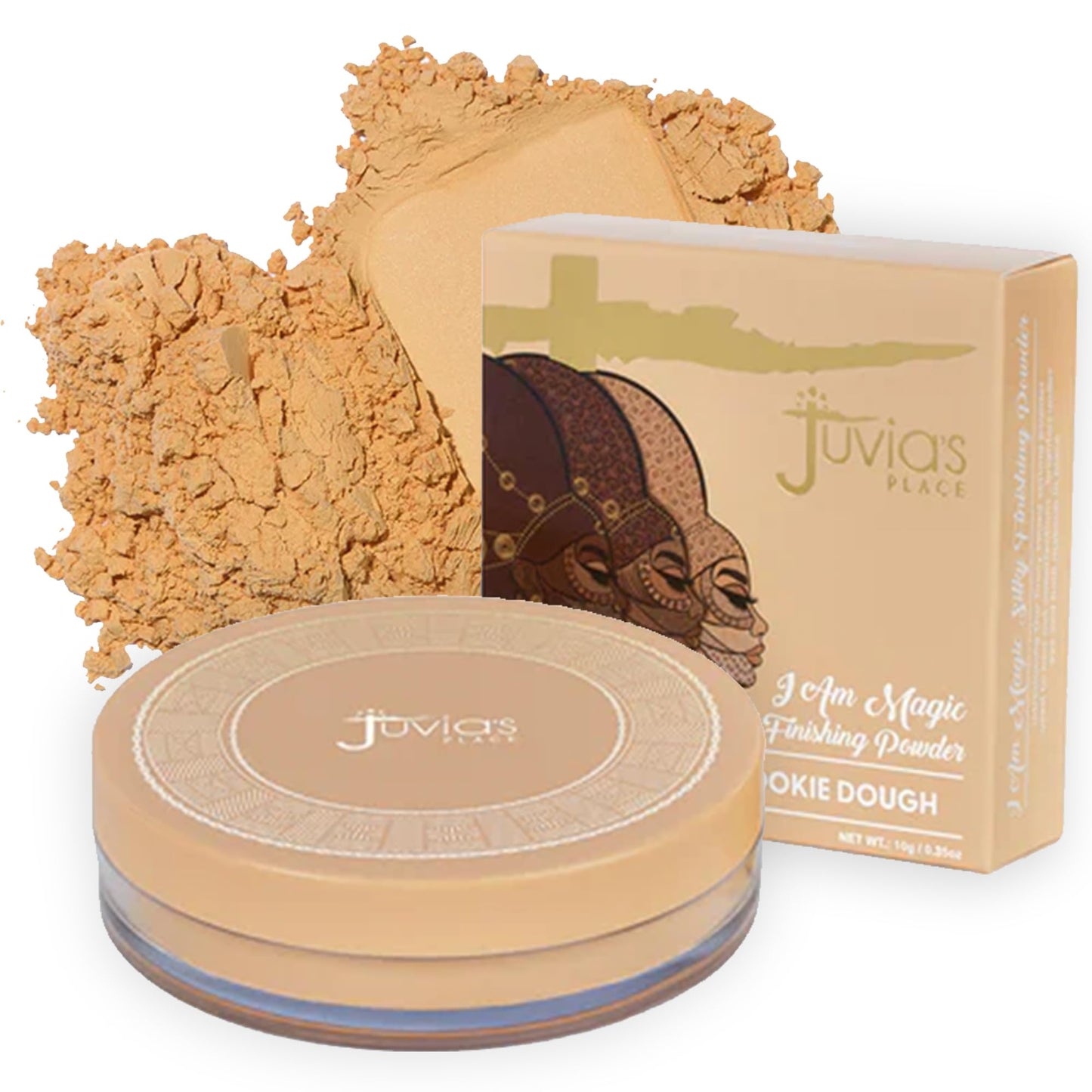 Juvia's Place I Am Magic Silky Finishing Powder - Cookie Dough - Lightweight Loose Face Powder for Women, Makeup for Under Eye & Face - Talc & Paraben