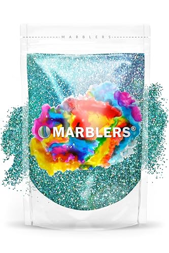 MARBLERS Holographic Glitter [Holo Teal] 3oz (85g) | Fine | Non-Toxic, Vegan, Cruelty-Free | Face, Body, Eyeshadow, Hair, Festival, Party Makeup |