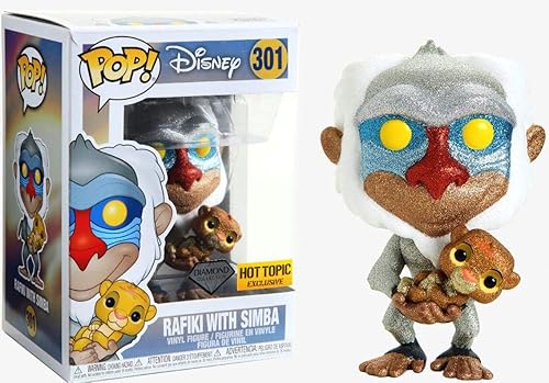 Funko POP! Diamond Collection - Disney [#301] - Rafiki with Simba - Hot Topic Exclusive!