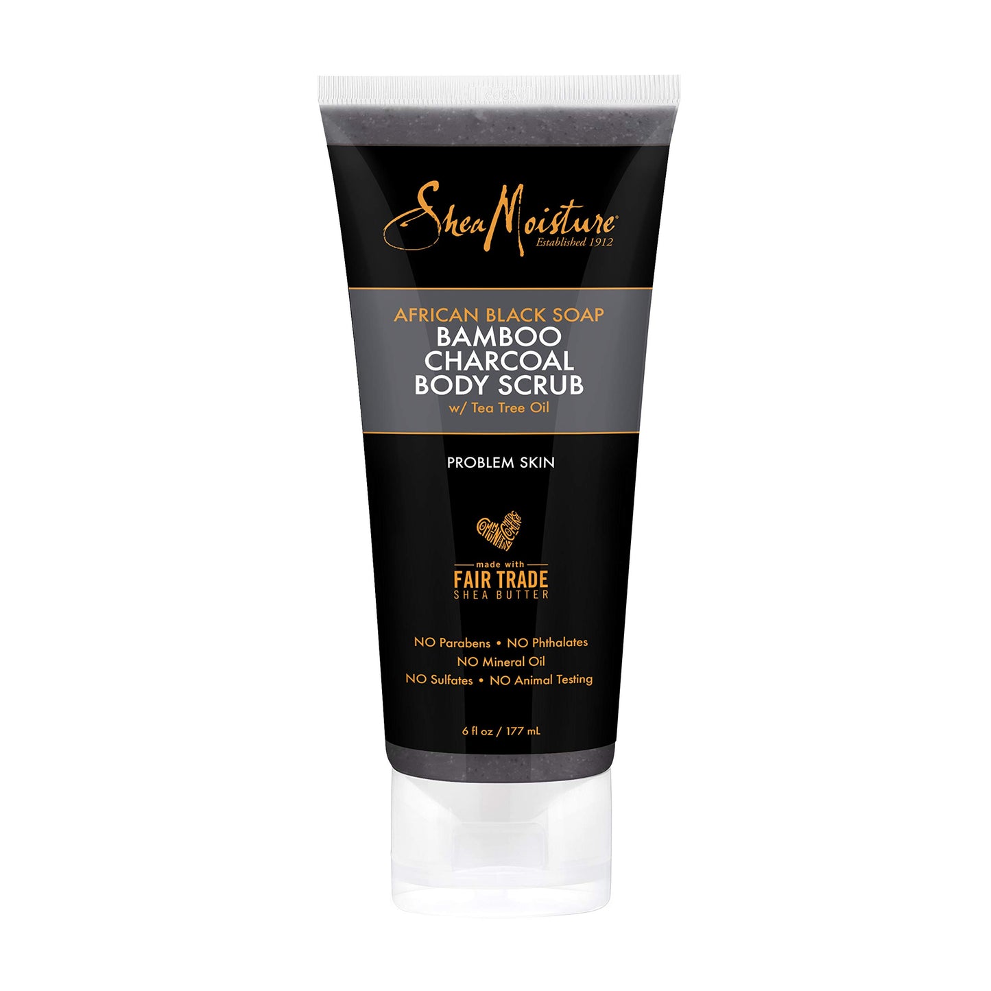 SheaMoisture African black soap bamboo charcoal body scrub exfoliate, 6 Ounce Beauty & Personal Care Shea Moisture