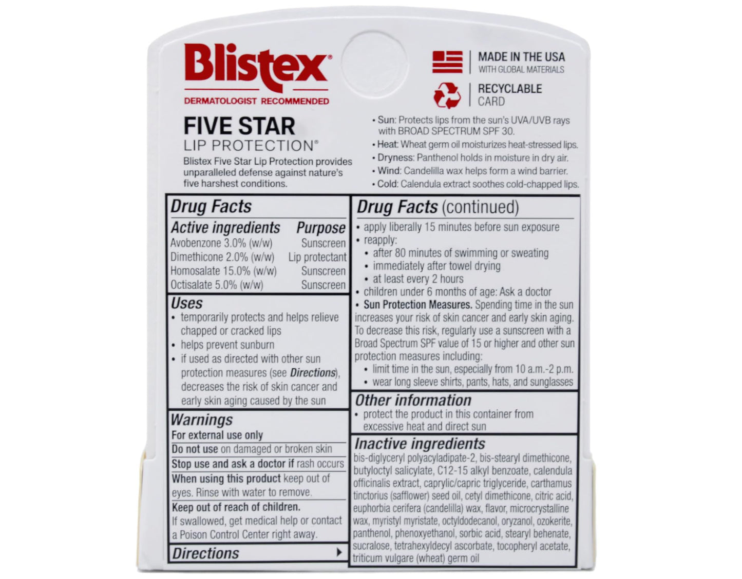 Blistex Lip Protection, Lip Balm, (Pack of 3) Beauty and Personal Care Blistex
