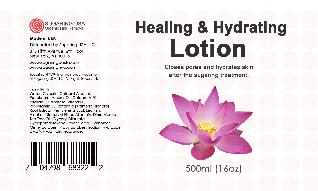 Sugaring After Treatment Healing & Hydrating Lotion 500ml. 16Oz