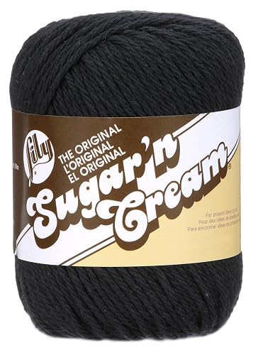 Sugar'N Cream Yarn - Solids-Black