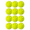 Franklin Sports X-26 Indoor Pickleballs - Indoor Court Balls - USA Pickleball (USAPA) Tournament Approved - 12 Pack Inside Balls - Lime Green