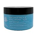 L LUSETA Coconut Milk & Hyaluronic Acid Body Butter, Hydrating & Moisturizing Formula, 16.9 fl oz
