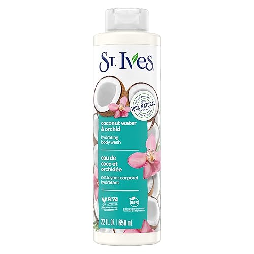 St. Ives Coconut Water & Orchid Hydrating Body Wash 100% Natural 22 oz.