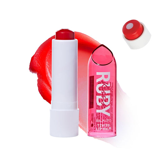 Ruby Kisses Balm Up Tinted Lip Balm, Non-Greasy Hydrating Formula, Nourishing Coconut Core & Vitamin E Infused, Lip Care with Natural Shine