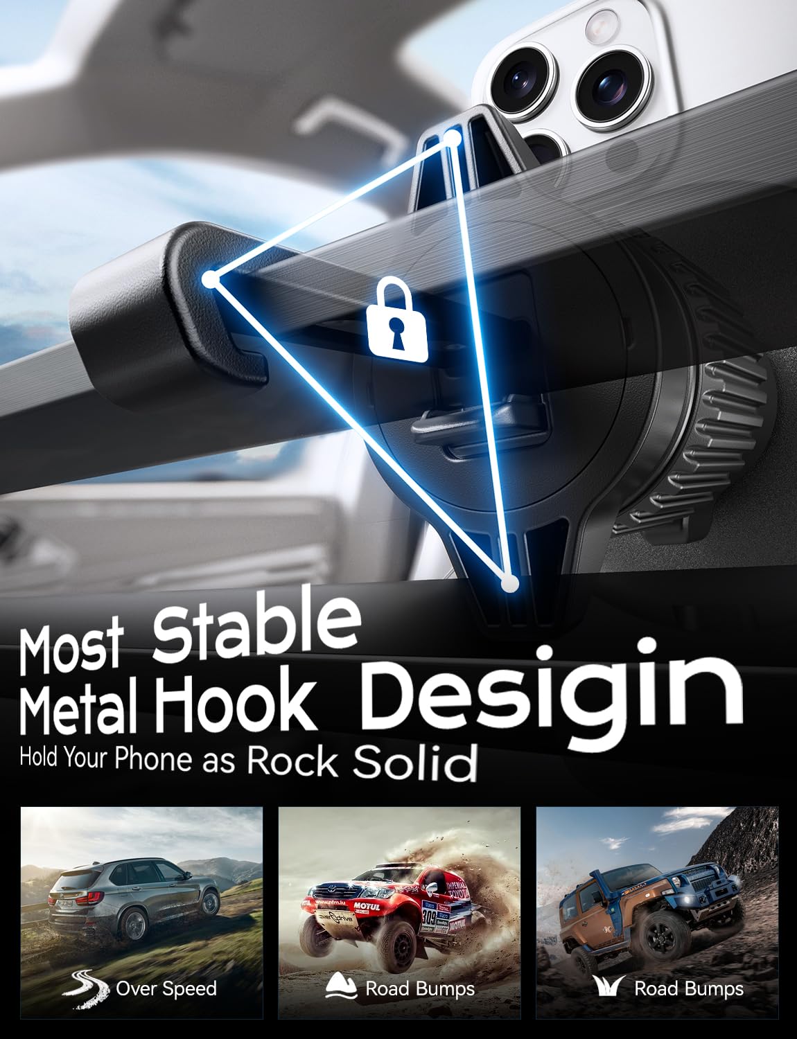 UPTOHIGH for 15W Magsafe Car Mount Charger, [Vibrant LED Decoration] Wireless Car Charger, Magnetic Phone Holder Mount for Air Vent, Phone Holders…