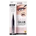 KISS Lash GLUEliner Black False Eyelash Glue, 0.7 mL (0.02 fl. oz.) Each, 3-Pack