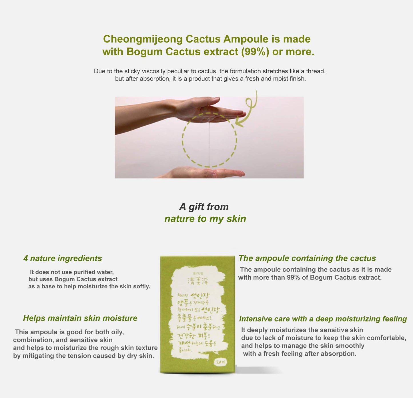 Chungmijung Cactus Ampoule Beauty & Personal Care ChungMiJung