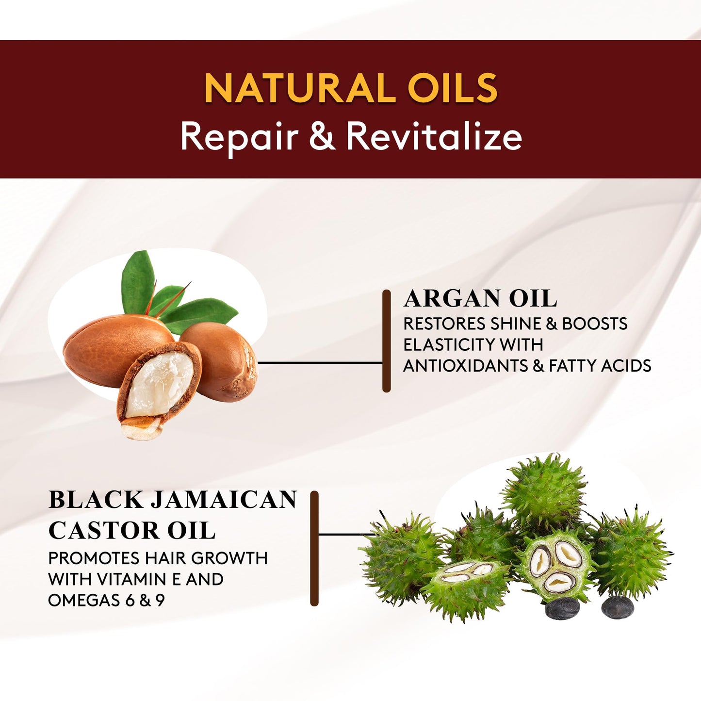 OKAY Black Jamaican Castor Oil Leave In Conditioner - Hair Moisturizer For Women And Men, Natural Hair Product For Hair Growth, Curly Hair Grease