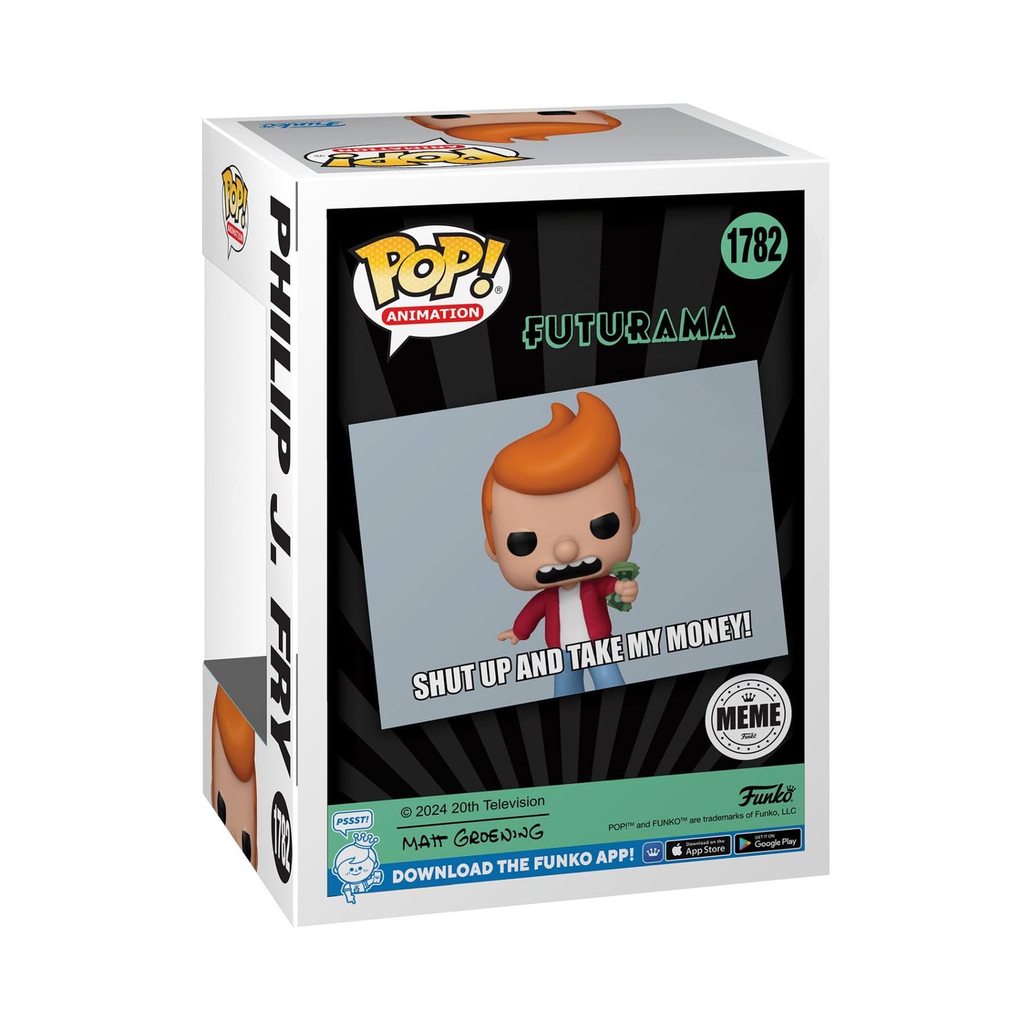Funko Pop! Vinyl Fig. Futurama Philip J. Fry Meme EE Exclusive