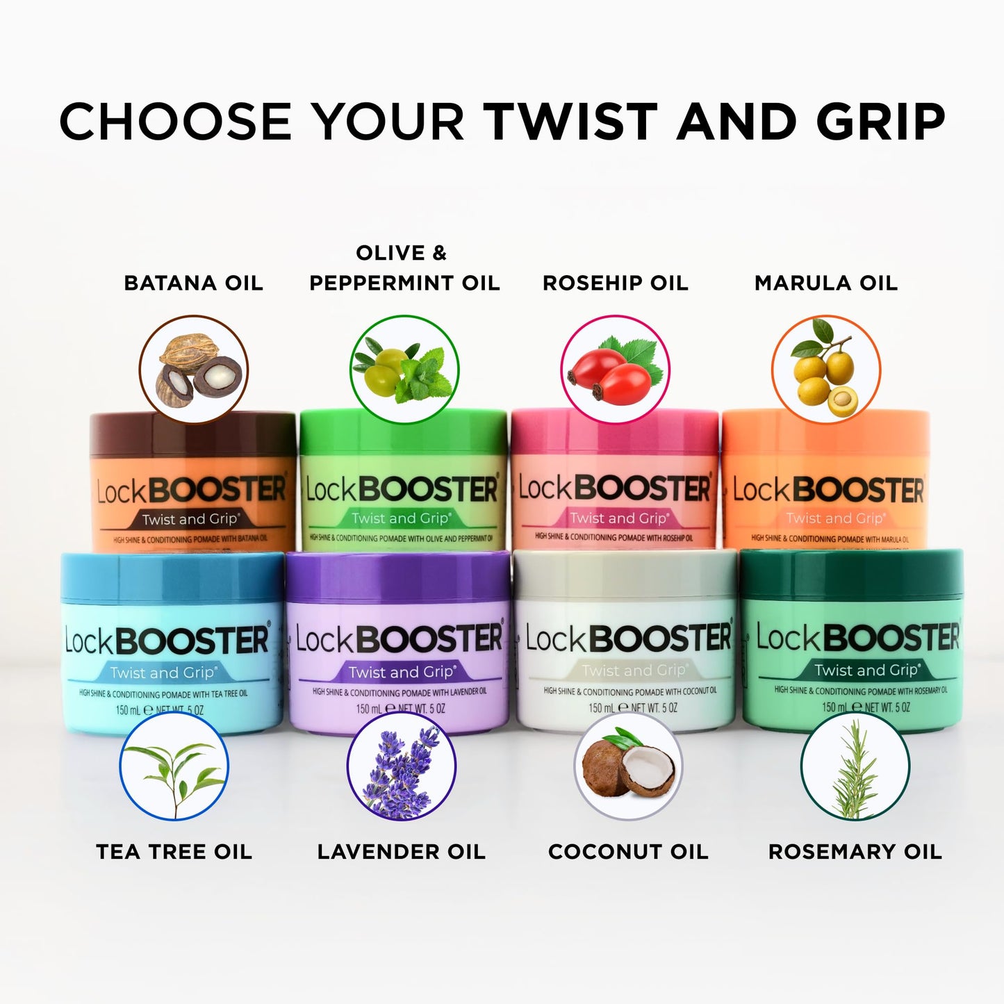Style Factor Lock BOOSTER Twist & Grip Braid Gel (10.1 Oz.) with Lavender Oil- Strong Hold, Flake-Free, Frizz-Free Hair Braiding Gel for Defined