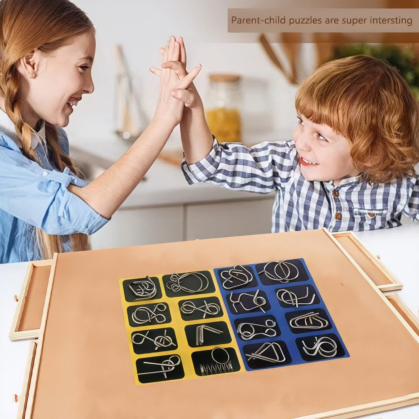 Metal Brain Teaser Puzzle Set – 32 Steel IQ Games with Pouch, Mind & Physics Puzzles for Adults, Kids & Teens, Challenge & Gift Idea