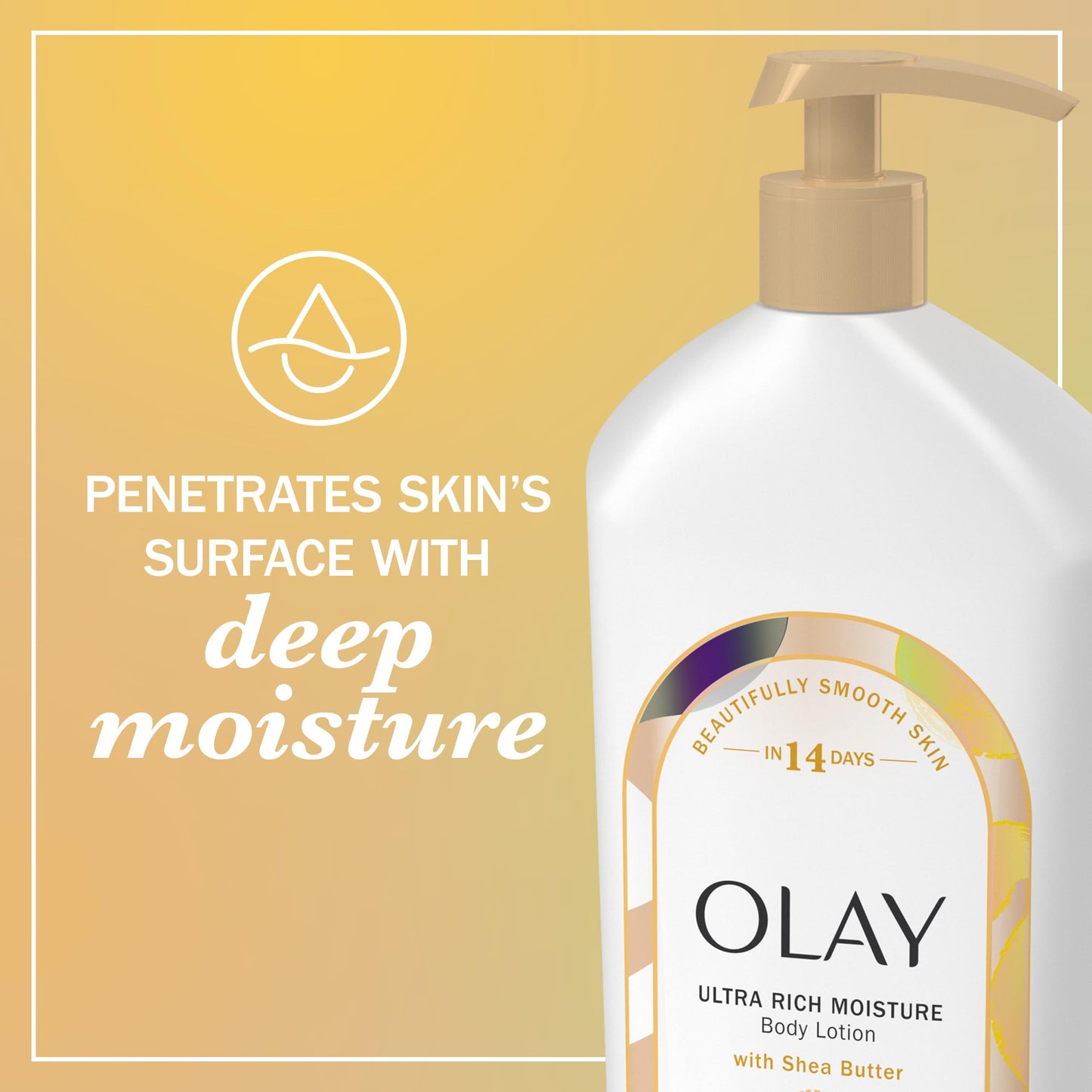Olay Body Lotion for Women, Ultra Rich Moisture, 24hr Moisturizing & Deep Hydration, Absorbs Instantly, Penetrating Vitamin B3 Complex, For All Skin
