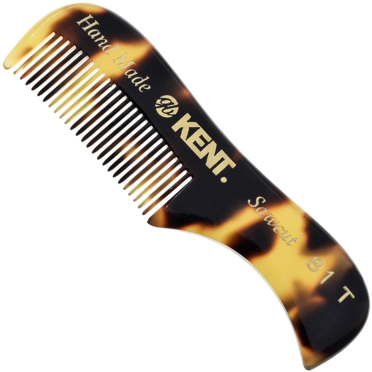 Kent 81T TY (2.8) Pocket Comb - Fine Tooth Beard, Mustache, and Grooming Comb for Travel Styling Kit Beauty and Personal Care KENT