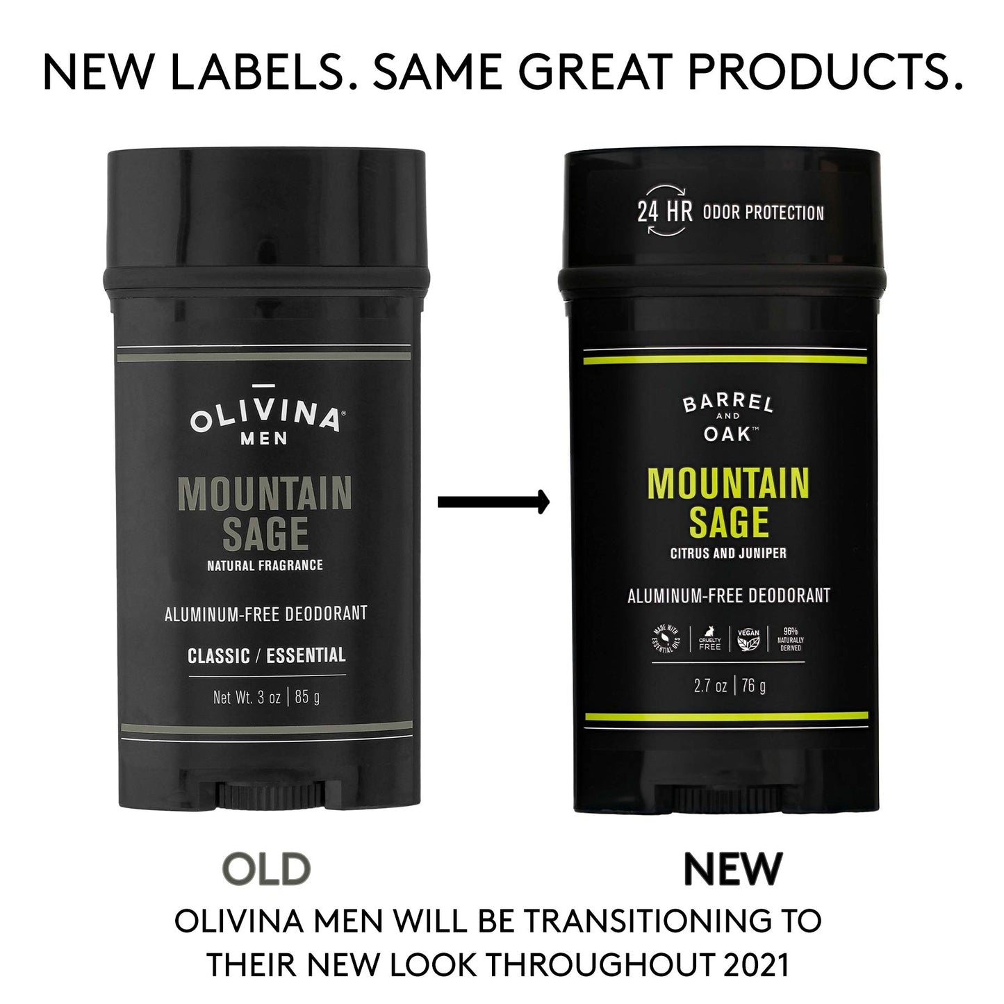 Barrel and Oak - Aluminum-Free Deodorant Variety Pack, Deodorant for Men, Natural Fragrance, 3 Essential Oil-Based Scents, For Sensitive Skin, No Clothing Stains, Vegan (2.7 oz Per Deodorant, 3-Pack)