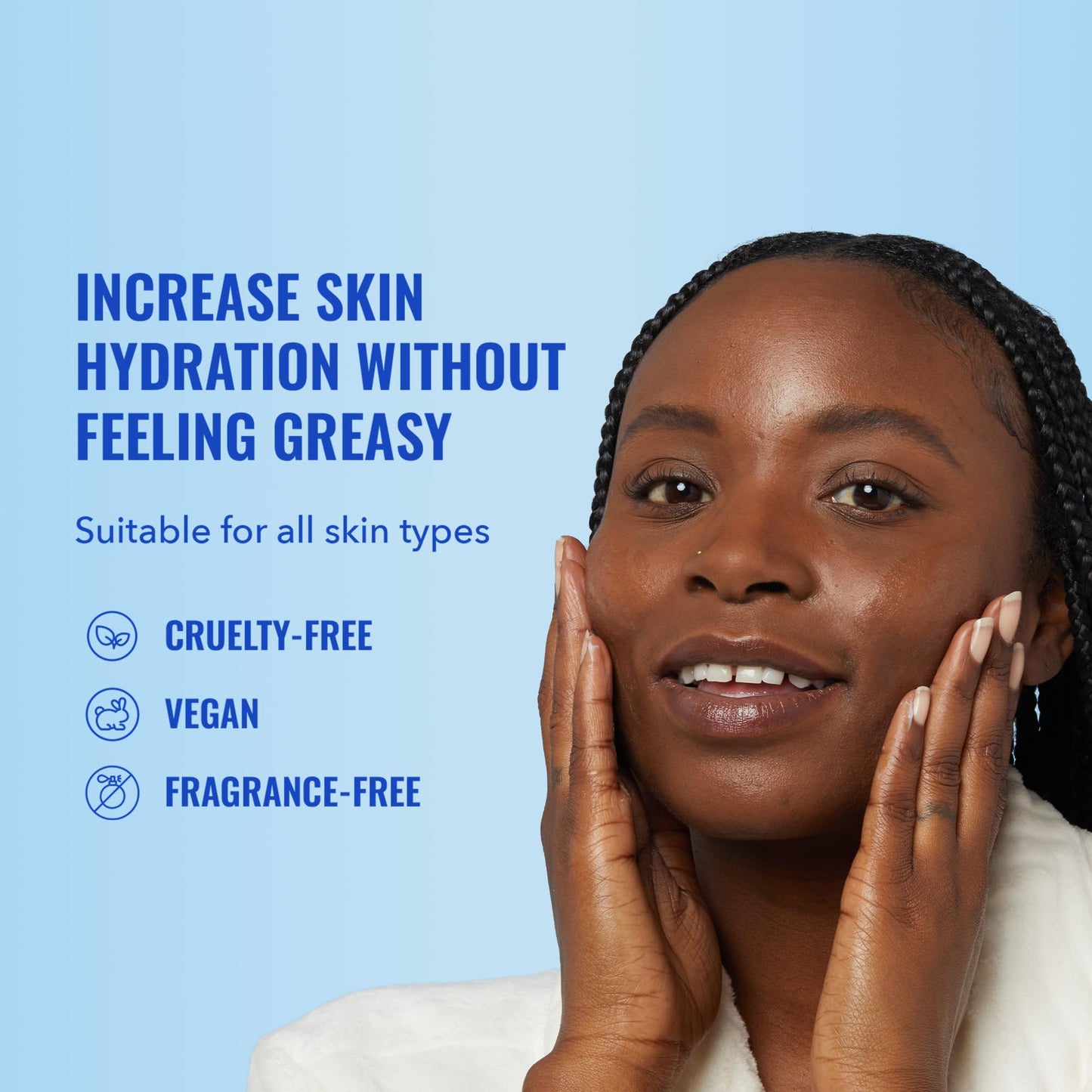 Good Molecules Lightweight Daily Moisturizer - Non-Greasy Face Moisturizer with Shea Butter and Hyaluronic Acid for Deep Hydration - Face Lotion, Skin