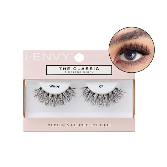 i-ENVY The Classic - Timeless Wispy Lash Extension, Modern & Redefined Eye Look, Lightweight Undetectable Clear Band for Natural Look (07)