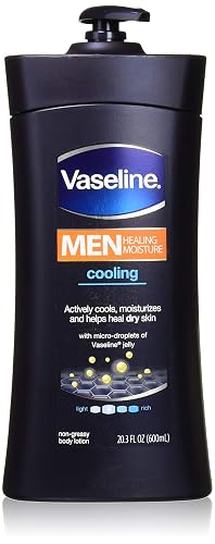 Vaseline Mens 24-Hour Moisture Lotion Cooling 20.3oz (6 Pack)