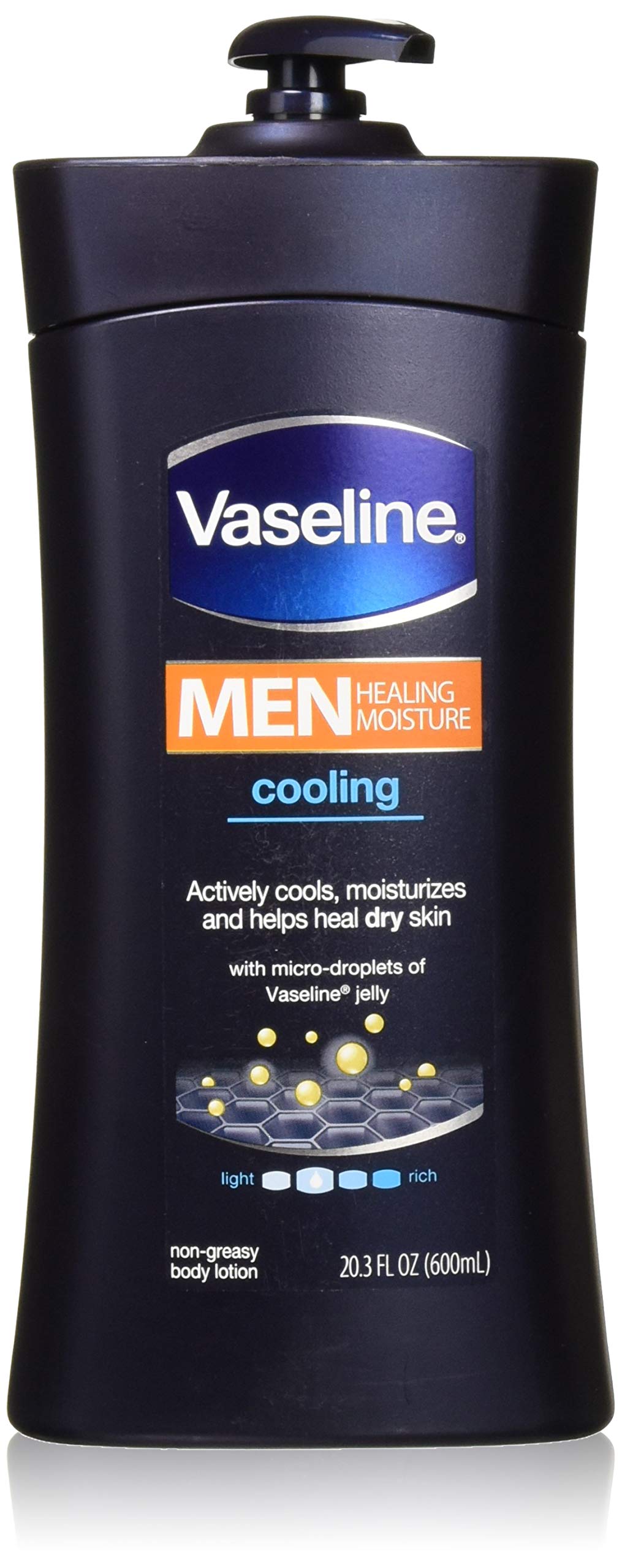 Vaseline Mens 24-Hour Moisture Lotion Cooling 20.3oz (6 Pack)