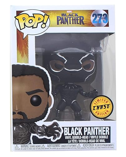 Funko Pop! Marvel: Black Panther - Masked Black Panther Limited Edition Chase Variant Vinyl Figure (Bundled with Pop Box Protector CASE)